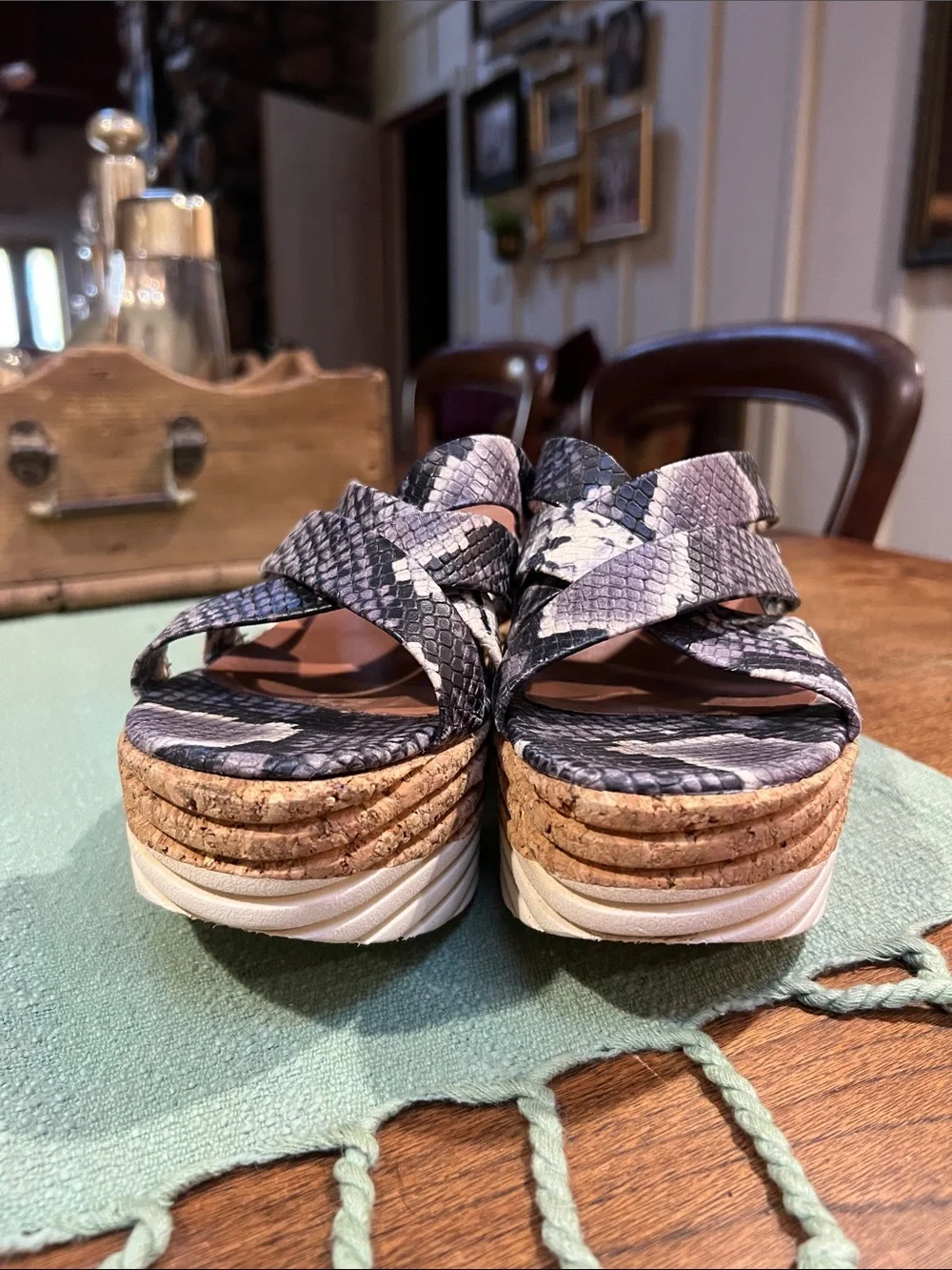 Homers Artisan Cork Platform Wedges